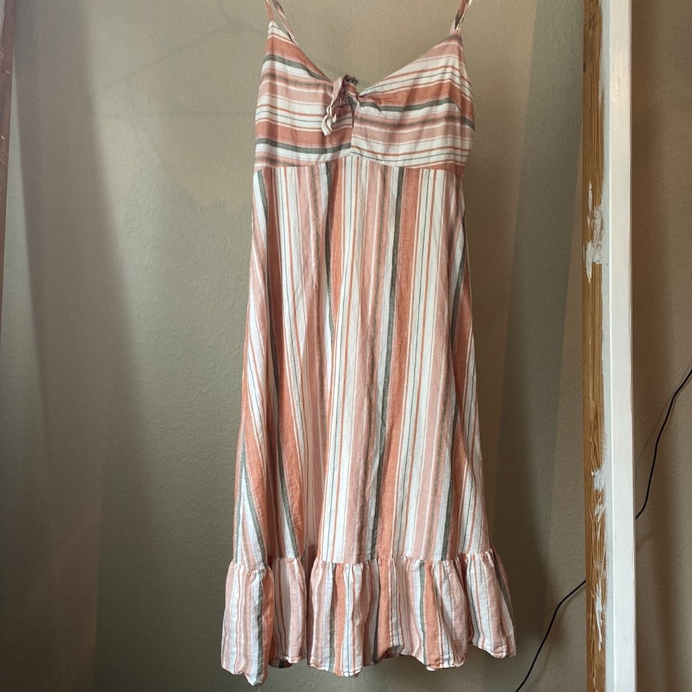 Lulus striped midi dress